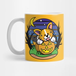 Corgi Pumpkin Mug